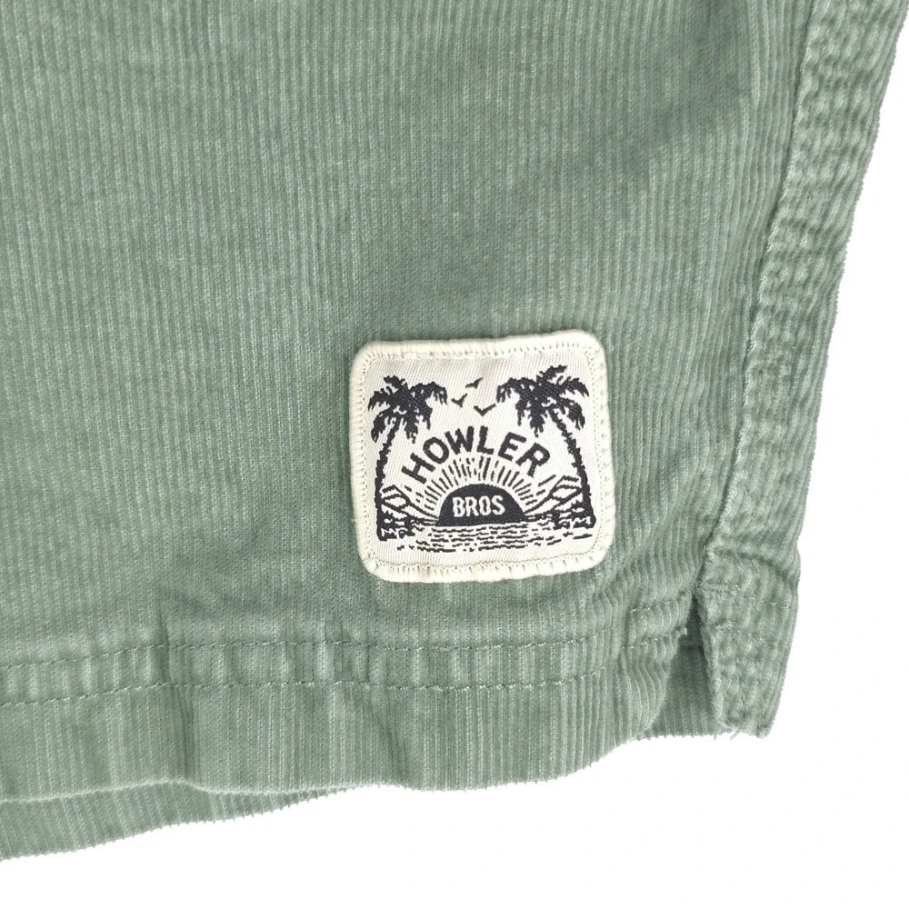 Howler Bros Pressure Drop Cord Shorts Mens Sz 30 Green Drawstring Beach‎ Casual